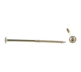 Шуруп Rusconnect CT 06012 с/нарез. д/дерева, прессшайба 6х120 100 шт. Желтый цинк 320612 