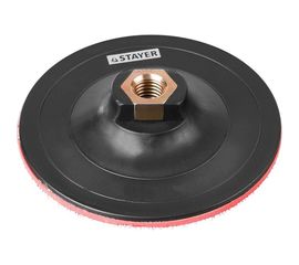 Тарелка опорная пластиковая для УШМ, на липучке, 150 мм, М14 STAYER MASTER 35742-150 