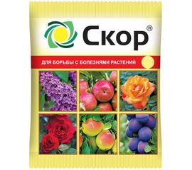 Фунгицид для защиты плодовых культур от комплекса болезней Скор 2 мл Ваше Хозяйство 4680028943853 