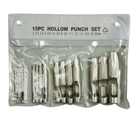 Набор пробойников для кожи TOYA 15 предметов 2,0-22мм 76700 