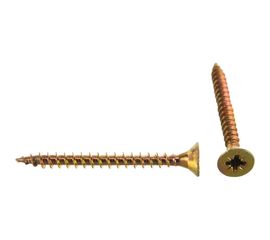 Универсальный саморез Tech-Krep 45х4,5 мм 200 шт желтый, коробка с окном 102255 