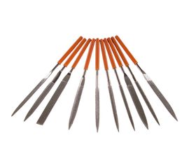 Набор надфилей алмазных, 160х70х4 мм, обрезиненные рукоятки 10 шт. чехол КОБАЛЬТ 790-182 