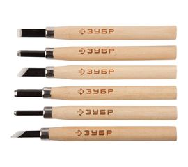 Резцы фигурные профессиональные Эксперт 6 шт Зубр 18375-H6 