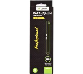 Карандаши Ultima малярные графитные 180 мм 12 шт в коробке 140110 
