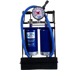 Насос ножной с манометром двойной AUTOVIRAZH AV-030969 