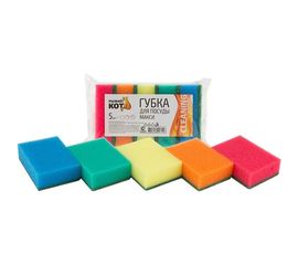 Губка для посуды Рыжий кот Макси 5 шт. 310220 