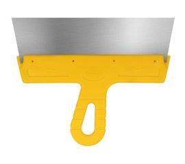 Фасадный шпатель (250 мм, нержавеющая сталь, желтая ручка) Biber МАСТЕР 35177 тов-176004 