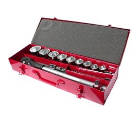 Набор торцевых 6-гранных головок 3/4, 22-50 мм, 15 предметов JTC H615M 