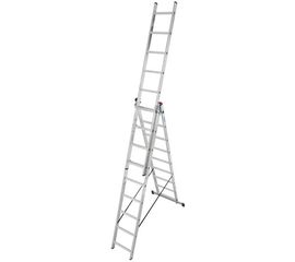 Трехсекционная алюминиевая лестница 3х9 Krause Corda 010391 