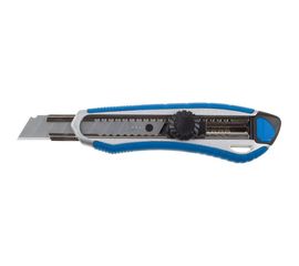 Металлический обрезиненный нож с винтовым фиксатором Зубр Титан-В, сегмент, лезвия 18 мм 09178_z01 