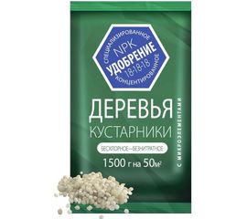 Минеральное удобрение с микроэлементами для деревьев и кустарников АГРОУСПЕХ 1.5 кг 51775 