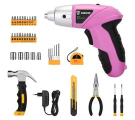 Аккумуляторная отвертка DEKO DKS4 и набор 36 Tools Kit 063-4109 