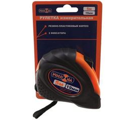 Рулетка РОССНА 5м*19 мм лента с лаковым покрытием Р860831 