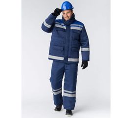 Зимний костюм Факел Горизонт-ЛЮКС темно-синий/васильковый, р.48-50, рост 170-176 52913000.023 