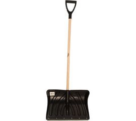 Пластмассовая лопата с оцинкованной планкой на заклепках, деревянным черенком 1-го сорта и V-образной ручкой Gigant «Домбай» GSSL-2 (Россия) 