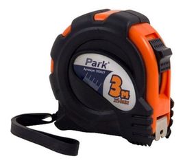 Рулетка с фиксатором прорезиненный корпус Park 3мx16мм TM27-3016 353027 