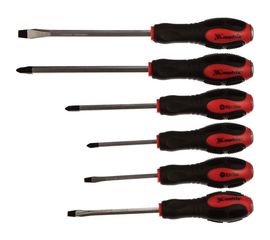 Набор ударных отверток 6шт, PH1x75, PH2x100, PH3x150, SL5x75,SL6x100, SL8x150, CrV MATRIX 19120 