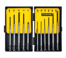 Часовые отвертки для особоточных работ Stayer 11 предметов 2560-H11_z02 