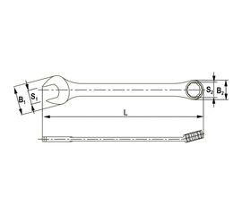 Гаечный ключ Thorvik CWI0916 комбинированный дюймовый 9/16 52912 