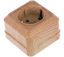 Розетка UNIVersal Олимп с/з сосна 5560902 