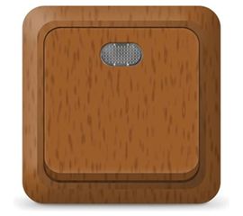 Выключатель UNIVersal Олимп 1 клавиша, с подсветкой, бук 7946710 