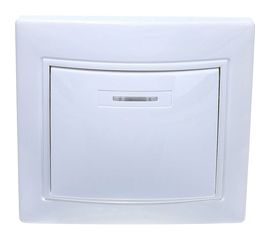 Одноклавишный выключатель с подсветкой, белый UNIVersal Севиль С0121 