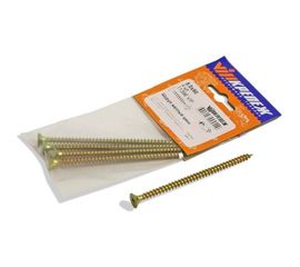 Шуруп VIPкрепеж желтый цинк 5,0х90 4шт 11396 VIP 