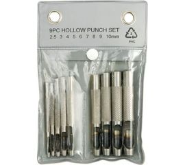 Набор пробойников для кожи TOYA 9 предметов 2,5-10мм 76705 