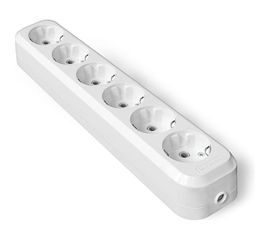 Колодка UNIVersal 6 гнезд, с/з AБС-пластик E306 