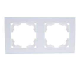 Двухместная горизонтальная рамка, белая UNIVersal Бриллиант 7947465 