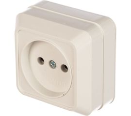 Розетка без заземления, белая UNIVersal Олимп О0022 