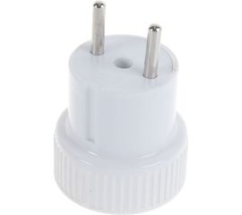 Адапте��-переходник без заземления, белый 6А 250В UNIVersal А109 