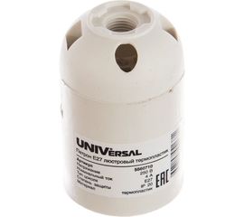 Патрон Е27 подвесной термопластик 4А 250В c этикеткой UNIVersal 5560710 