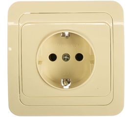 Розетка UNIVersal Валери с/з слоновая кость Б-В0028 