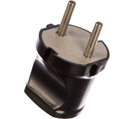 Вилка б/з, черная 6А 250В UNIVersal A0113 