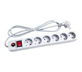 Сетевой фильтр ПВС 3*0,75 серый 1,8м UNIVersal 967U-5001 