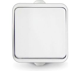 Выключатель UNIVersal Клио 1 клавиша, IP44 белая К2221 