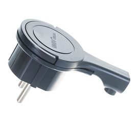 Вилка-невидимка за шкаф с/з, черная 16А 250В UNIVersal 5565419 