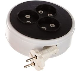 Бытовой удлинитель UNIVersal У6-004 рулетка ШВВП 2*0,75 3гн. 5м 9634578 