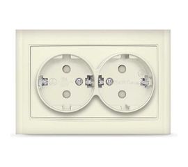 Выключатель UNIVersal Бриллиант 1 клавиша, с подсветкой, серебро 7949643 