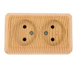 Розетка 2-м UNIVersal Олимп б/з сосна 5560858 