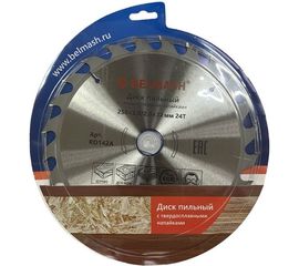 Диск пильный по дереву (250x3/2x32/30 мм; 24T) Белмаш RD142A 