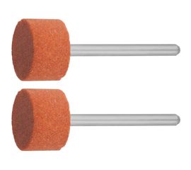 Шлифовальный абразивный круг Зубр на шпильке P 120 d 15x10x3.2 мм L 45 мм 2 шт. 35910 