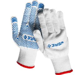Перчатки трикотажные с защитой от скольжения (12 класс; размер S-M) "ЭКСПЕРТ" ЗУБР 11451-S 
