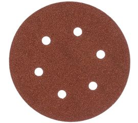 Круг шлифовальный универсальный 5 шт. (150 мм; Р80) "МАСТЕР" Зубр 35566-150-080 