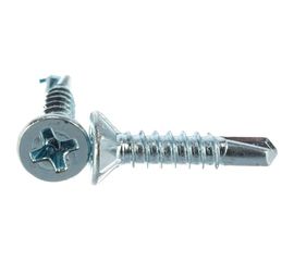 Оконный саморез Госкреп, белый, сверло 3,9х19 40 шт., подвес 1-0021740 