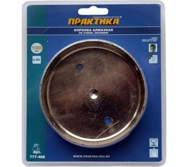 Коронка алмазная по стеклу и керамике (100 мм) ПРАКТИКА 777-406 