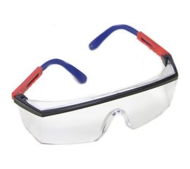 Защитные очки Профессионал прозрачные с сине-красной JL-D014-1 оправой 079033 