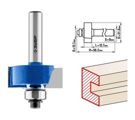 Фреза фальцевая ПРОФЕССИОНАЛ (31.8х13х56.2 мм; хвостовик 8 мм) Зубр 28758-31.8 