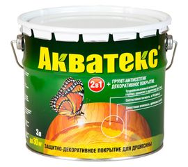 Защитно-декоративное покрытие для древесины Акватекс Орегон 3 л 541 